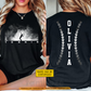 Personalized Tennis Two-sided T-shirt, Play With Passion Sport Tees Gift For Tennis Lover