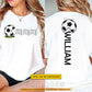 Personalized Soccer Two-sided T-shirt, Goal Hunter Sport Tees Gift For Soccer Lovers