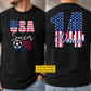 Personalized USA Soccer Team Two-sided T-shirt, USA Soccer Pride Sport Tees Gift For USA Soccer Team Lover