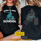 Personalized Barrel Racing First Day Of School Two-sided T-shirt, Born To Ride Back To School Tees, Student Gift For Barrel Racing Lover