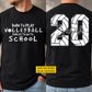 Personalized Volleyball First Day Of School Two-sided T-shirt, Born To Play Volleyball Back To School Sport Tees, Student Gift For Volleyball Lover