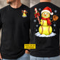 Funny Personalized Christmas Softball Snowman Two-sided T-shirt, Snow Much Softball Sport Tees, Xmas Gift For Softball Lover