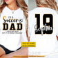 Funny Personalized Soccer Dad Two-sided T-shirt, I'm A Soccer Dad Tees Father's Day Gift For Soccer Lovers