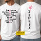 Personalized Ballet Quote Two-sided T-shirt, A Dancer's Language Written In Motion Sport Tees Gift For Ballet Lover
