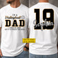 Funny Personalized Volleyball Dad Two-sided T-shirt, I'm A Volleyball Dad Tees Father's Day Gift For Volleyball Lovers