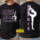 Personalized Gymnastics First Day Of School Two-sided T-shirt, School Is Important Back To School Sport Tees, Student Gift For Gymnastics Lover