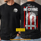 Personalized Baseball Two-sided T-shirt, There Is No Crying In Baseball Sport Tees Gift For Baseball Lover