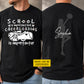 Personalized Cheerleading First Day Of School Two-sided T-shirt, School Is Important Back To School Tees, Student Gift For Cheerleading Lover