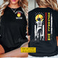 Personalized Softball Mom Daughter Two-side T-shirt, Game Day Tees Mother's Day Gift For Softball Lovers