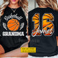 Personalized Basketball Grandma Two-sided T-shirt, Basketball Grandma Support Tees Gift For Basketball Lovers