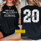 Personalized Volleyball First Day Of School Two-sided T-shirt, Born To Play Volleyball Back To School Sport Tees, Student Gift For Volleyball Lover