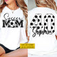 Personalized Soccer Mom Two-sided T-shirt, Soccer Mom Game Day Tees Gift For Soccer Lovers