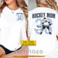 Personalized Hockey Mom Two-sided T-shirt, Hockey Mom Design Tees Mother's Day Gift For Hockey Lovers