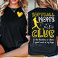 Softball Mom Two-side T-shirt, Softball Mom's Club Tees Mother's Day Gift For Softball Lover