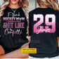 Personalized Hockey Mom Two-side T-shirt, F-Bomb Hockey Mom Tees Mother's Day Gift For Hockey Lovers