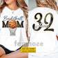 Personalized Basketball Mom Two-sided T-shirt, Basketball Mom Style Tees Mother's Day Gift For Basketball Lovers