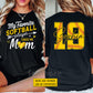 Personalized Softball Mom Two-sided T-shirt, My Favorite Softball Player Calls Me Mom Tees Mother's Day Gift For Softball Lover