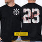 Personalized Baseball Dad Two-sided T-shirt, Baseball Dad Sport Tees Father's Day Gift For Baseball Lovers