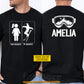 Personalized Skiing Parent Two-sided T-shirt, Your Daughter Vs My Daughter Sport Tees Gift For Skiing Lovers