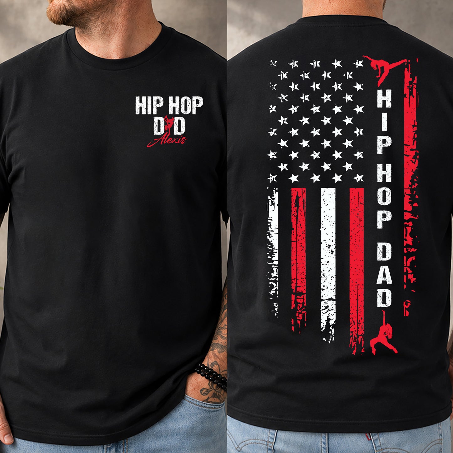 Personalized Hip Hop Dancer Two-sided T-shirt, Raising A Hip Hop Star Tees Father's Day Gift For Hip Hop Lover