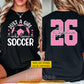 Personalized Soccer Girl Two-sided T-shirt, Just A Girl Who Loves Soccer Sport Tees Gift For Soccer Lovers