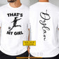 Personalized Soccer Parent Two-sided T-shirt, That's My Girl Tees Gift For Soccer Lovers
