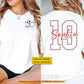 Personalized Soccer Two-sided T-shirt, Heartbeat Of The Game Sport Tees Gift For Soccer Lovers