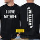 Funny Personalized Golf Man Two-sided T-shirt, I Love It When My Wife Lets Me Golf Sport Tees Gift For Golf Lover