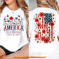 July 4th USA 250 Anniversary Two-sided T-shirt, America 250th Birthday Tees Independence Day Gift For American Patriot