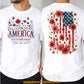 July 4th USA 250 Anniversary Two-sided T-shirt, America 250th Birthday Tees Independence Day Gift For American Patriot