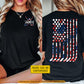 Personalized July 4th Hockey Two-sided T-shirt, Stars Stripes And Slapshots Sport Tees Independence Day Gift For Hockey Lover
