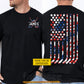 Personalized July 4th Hockey Two-sided T-shirt, Stars Stripes And Slapshots Sport Tees Independence Day Gift For Hockey Lover