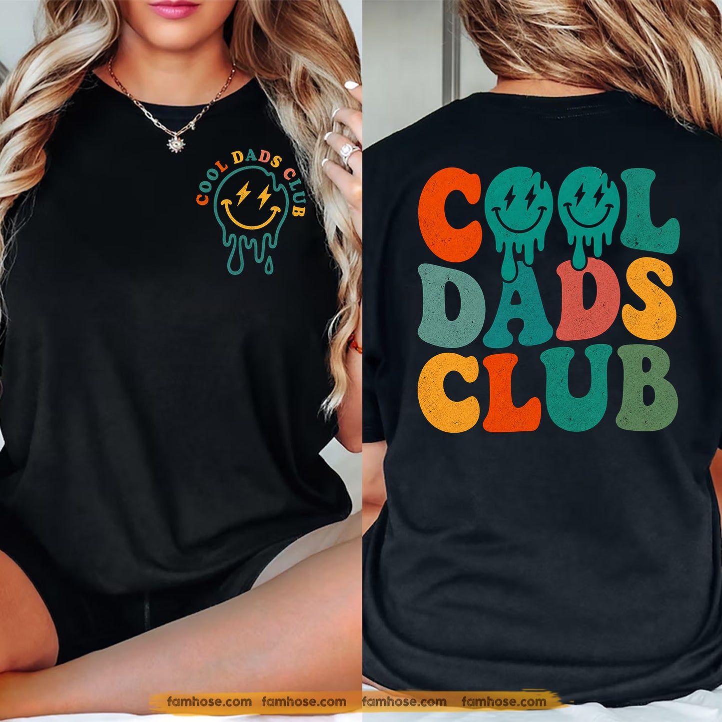 Funny Dad Two-sided T-shirt, Cool Dad Club Tees Father's Day Gift