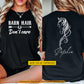 Personalized Horse Two-sided T-shirt, Barn Hair Don't Care Tees Gift For Horse Lover