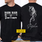 Personalized Horse Two-sided T-shirt, Barn Hair Don't Care Tees Gift For Horse Lover