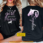 Personalized Horse Girl Two-sided T-shirt, Just A Girl Who Loves Horses Tees Gift For Horse Girl