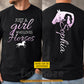 Personalized Horse Girl Two-sided T-shirt, Just A Girl Who Loves Horses Tees Gift For Horse Girl