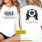 Funny Personalized Soccer Goalie Two-sided T-shirt, The Craziest Player On The Team Sport Tees Gift For Soccer Lover