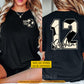 Personalized Soccer Two-sided T-shirt, Game Day Sport Tees Gift For Soccer Lovers