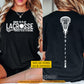Personalized Lacrosse First Day Of School Two-sided T-shirt, Born To Play Lacrosse Back To School Sport Tees, Student Gift For Lacrosse Lover