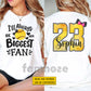 Personalized Softball Two-sided T-shirt, I'll Always Be Her Biggest Fan Tees Gift For Softball Lovers