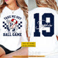 Personalized Baseball Two-sided T-shirt, Take Me Out To The Ball Game Sport Tees Gift For Baseball Lover