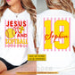 Personalized Softball & Jesus Two-sided T-shirt, Run The Bases Set Before You Sport Tees Gift For Christian, Softball Lover