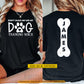 Funny Personalized Teacher & Dog Two-sided T-shirt, Don't Make Me Use My Dog Training Voice Tees Gift For Dog Lover