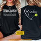 Personalized Tennis Coach Two-sided T-shirt, Like A Normal Coach Only Cooler Sport Tees Gift For Tennis Lover