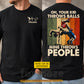 Vintage Personalized Wrestling Two-sided T-shirt, Oh Your Kid Throws Balls Sport Tees Gift For Wrestling Lover