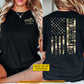 Personalized Wrestling USA Two-sided T-shirt, Built For The Mat Sport Tees Gift For Wrestling Lover