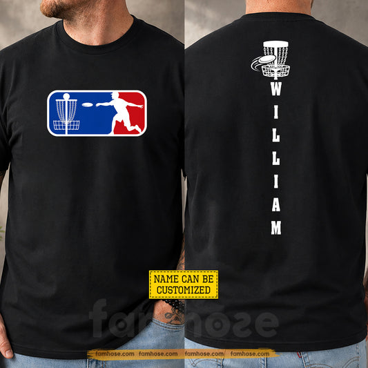Personalized Disc Golf Two-sided T-shirt, Major League Of Chain Chasers Sport Tees Gift For Disc Golf Lover