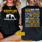 Personalized Wrestling Two-sided T-shirt, Circle Shoot Finish Sport Tees Gift For Wrestling Lover