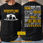 Personalized Wrestling Two-sided T-shirt, Circle Shoot Finish Sport Tees Gift For Wrestling Lover
